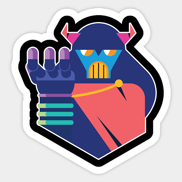 PlaidVillan Sticker by HexagonFunTimes